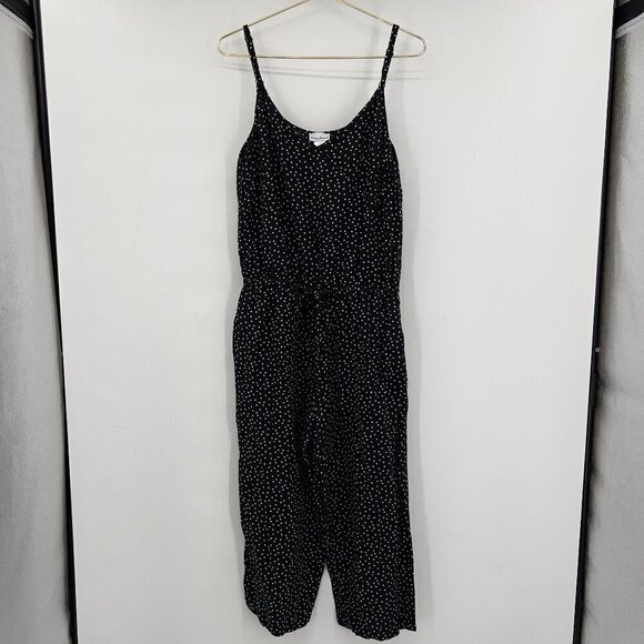 Tommy Bahama Women's Black/White Jumpsuit Polka Dot Linen Blend Size M - Picture 1 of 9